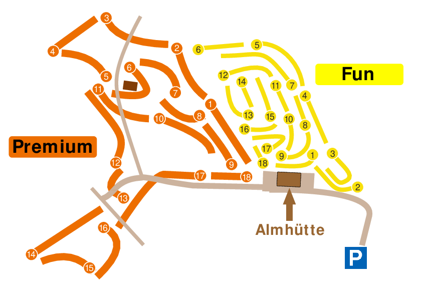 Soccerpark Inzell Lage Plan Bahnen